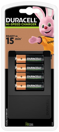 Duracell Charger 15 min inkl 4 AA 1300mAh 3x1-p